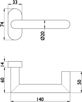 Hermat PA Drückergarnitur 1808/2085.AP,o.Schl.ros.,ov.,9,ER,TS 35-85,o.No.