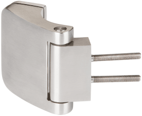 Hermat Glastürband 6340/4/FEDE/R.HZ,3tlg,DR,rund,edelstahl matt