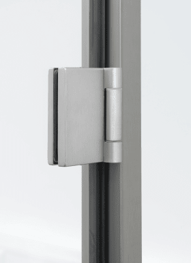 Hermat Glastürband 6335,3tlg,kantig,naturfarbig eloxiert