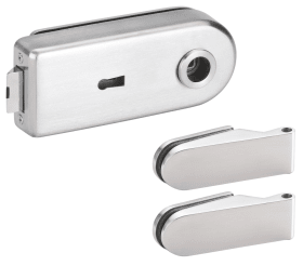 Hermat Ganzglastürschloss 6762L/6215,BB,8mm,ER,FlüFA