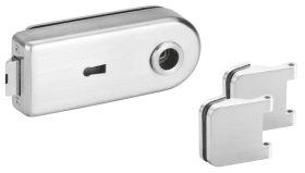 Hermat Ganzglastürschloss 6762L/6315.P,BB,8mm,ER,FlüFA