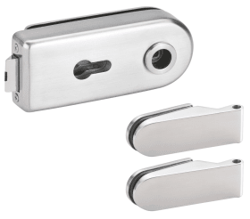 Hermat Ganzglastürschloss 6763L/6215,PZ,8mm,ER,FlüFA