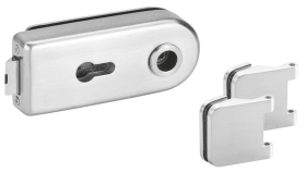 Hermat Ganzglastürschloss 6763L/6315,PZ,8mm,ER-Optik,FlüFA