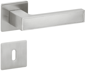 Hermat Drückergarnitur 1682.MAG/2611,o.Schl.ros.,eck.,8,ER-Optik,TS 38-45