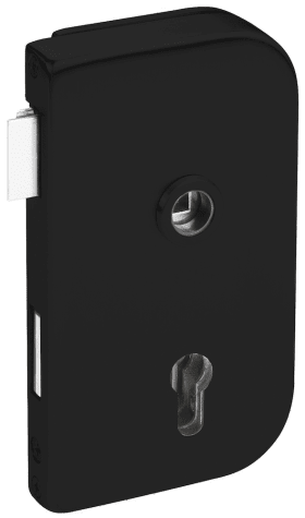 Hermat Ganzglastürschloss 6033,PZ,8mm,DR,ähnlich RAL 9005,FlüFA