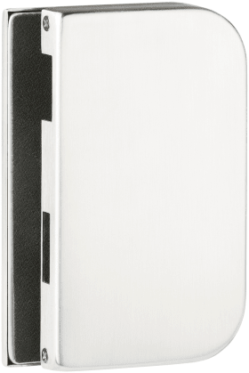 HERMAT Ganzglas-Gegenkasten ROMA 6034 GKP, DIN links, Classic Black eloxiert