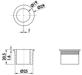 Hermat Muschelgriff 3669, Ø29,UG,F9