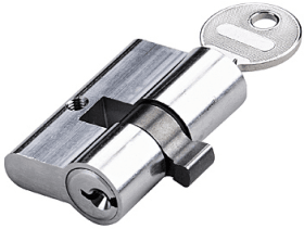 Hermat Profilzylinder 6892.49, BL 22/27mm, vs., silber matt vern.