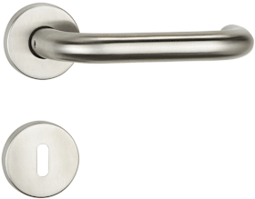 HERMAT Drückergarnitur Innentür Basic 01 U-Form Edelstahl matt