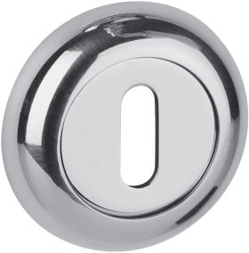 Hermat Schlüsselrosette 2060,rund,BB, 12mm,gl. verchr.