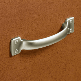 Griff Flavia, Bohrabstand 96 mm, L 145 mm, B 28 mm, H 28 mm, Zinn Optik