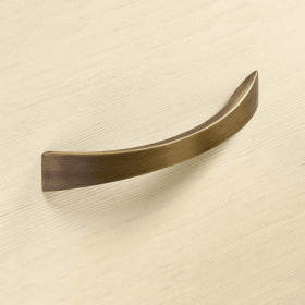 Griff Egara, Bohrabstand 128 mm, L 155 mm, B 20 mm, H 30 mm, Zinn Optik gebürstet