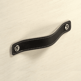 Griff Nica, Bohrabstand 64 mm, L 94 mm, B 25 mm, H 3 mm, Leder hellbraun