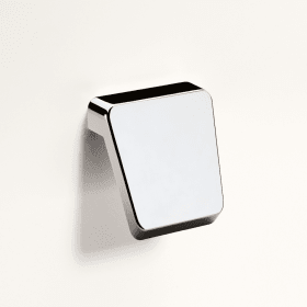 Knopf Milo, Bohrabstand 16 mm, L 40 mm, B 41 mm, H 28 mm, ø 41 mm, Verchromt glanz