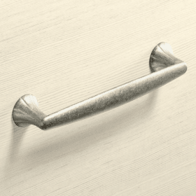 Griff Salacia, Bohrabstand 128 mm, L 151 mm, B 23 mm, H 30 mm, Silber Optik antik