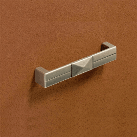 Griff Luro, Bohrabstand 128 mm, L 138 mm, B 20 mm, H 27 mm, Zinn Optik