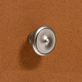 Knopf Fossa, H 35,5 mm, ø 40 mm, Zinn Optik