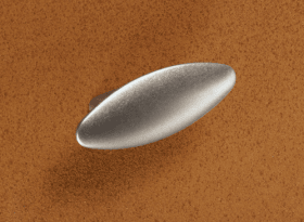 Griff Meduno, Bohrabstand 32 mm, L 80 mm, B 29 mm, H 27 mm, Zinn Optik