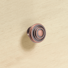 Knopf Essa, H 25 mm, ø 32 mm, Kupfer Optik antik