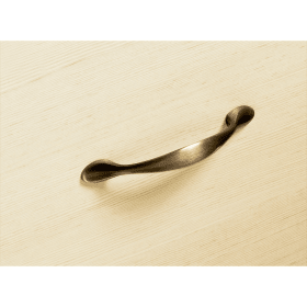 Griff Haida, Bohrabstand 96 mm, L 126 mm, B 13 mm, H 22 mm, Edelstahl Optik gebürstet