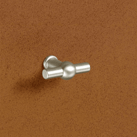 Knopf Altedo, L 50 mm, H 37 mm, Edelstahl Optik gebürstet