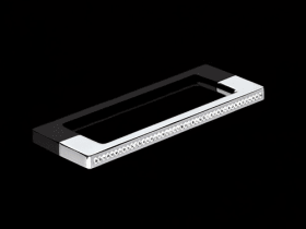 Griff Opera, Bohrabstand 160 mm, L 200 mm, B 8,5 mm, H 33 mm, Verchromt glanz