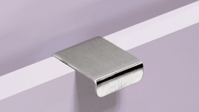 Griff Narni, Bohrabstand 80 mm, L 90 mm, B 37 mm, H 21 mm, Edelstahl gebürstet