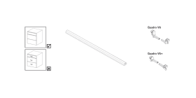 Hettich Einseitiger Adapter Typ B zur Anbindung der Synchronisation an Quadro Auszugsführungen mit Push to open, 9219965