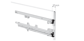 Hettich Profilleiste Mosena. 2900 mm. Aluminium eloxiert