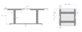 LDS TISCHGESTELL SET WORK BASIC SI 9260670