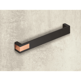 Griff Intra, Bohrabstand 192 mm, L 204 mm, B 25 mm, H 26 mm, Schwarz matt / Kupfer Optik gebürstet