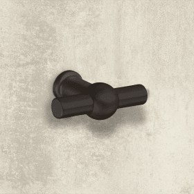 Knopf Altedo, L 50 mm, H 37 mm, Schwarz matt