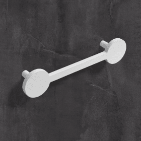 Griff Limpio, Bohrabstand 128 mm, L 165 mm, B 37 mm, H 30 mm, Weiß matt