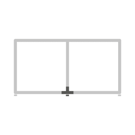 Cadro Verbindungsknoten 3-fach 2D mit Höhenverstellung schwarz matt