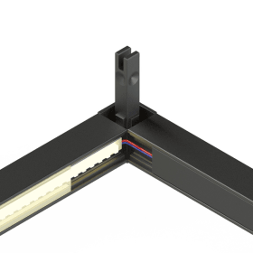 Hettich Cadro Verbindungsknoten 3-fach LED-Verbindung, schwarz matt, 9298839