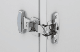 Grundscharnier Selekta Pro 2000 E,  180 °, Auflage -3,2 mm, mit Spreizmuffen, vernickelt