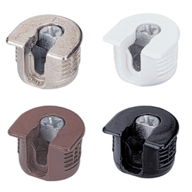 Exzenter-Verbindungsbeschlag VB 35 M / 16 für 16 mm Fachböden mit Steg, vernickelt