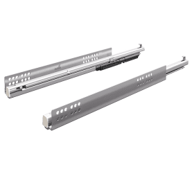 Hettich QUADRO V6 Silent System Kugelschubführung Silber, Auszugsführung