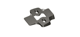 Winkeladapter für Kreuzmontageplatten, 15°