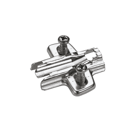 Hettich Kreutzmontageplatte mit vormontierten Euroschrauben