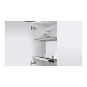 Geschirrabtropfsystem Edelstahl verchromt, 560 - 568mm, 20