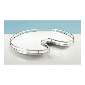 Arena STYLE Rutschstopp Tablarboden Revo 90°, 800 x 800, verchromt, melaminharzbeschichtet, weiß