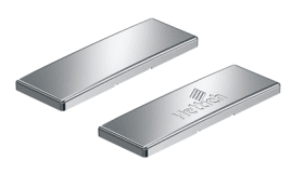 Abdeckkappe für Intermat Scharnierarm (geprägt mit Hettich Logo), Stahl vernickelt