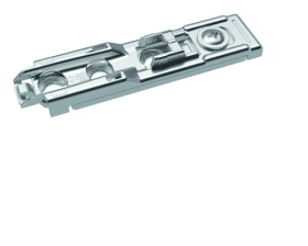 Hettich Linear-Montageplatte mit Direkt-Höhenverstellung, vernickelt, Lochreihe 20 x 32 mm, zum Anschrauben