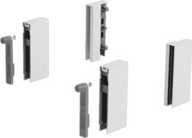 DesignSide Adapter ArciTech, 92 mm, System- / Zargenhöhe 186/ 94, 218/126, weiß, links und rechts