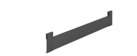 Front für Innenschubkasten ArciTech, 126 x 450 mm, anthrazit