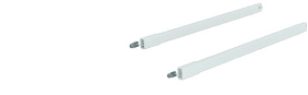 Set Längsreling ArciTech NL 650 mm, weiß, links und rechts