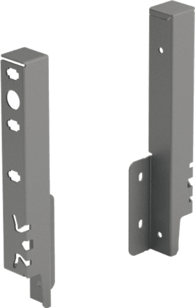 Set Rückwandverbinder ArciTech 186 mm, anthrazit, links und rechts