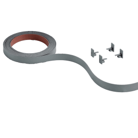 Farbsets zur farblichen Abdeckung der Laufprofile, 25 mm, silber, 4000 mm