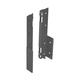 AvanTech YOU Verbinder für Rückwandprofil,  Systemhöhe 187, anthrazit, rechts